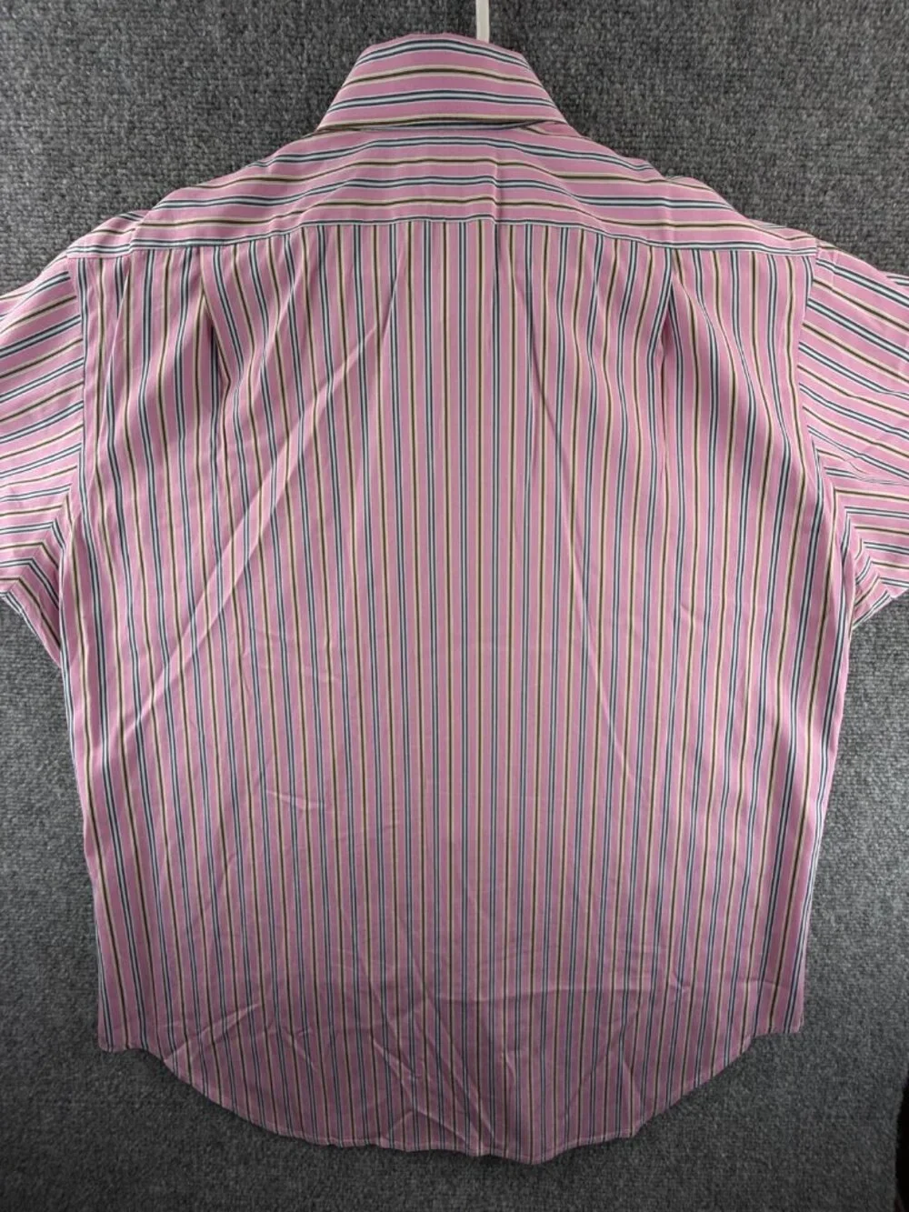 Polo Ralph Lauren Button Up Long Sleeve Striped Pink Regent Classic 16.5 32/33